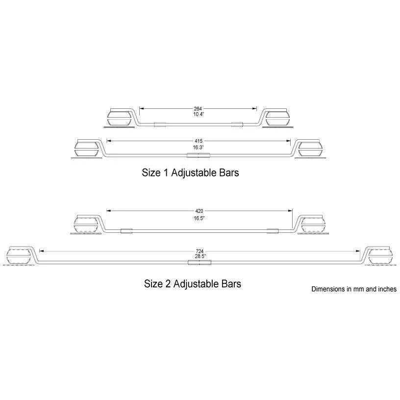 Townshend Audio Seismic Speaker Bars set of 4 (Size 1) used-boxed.