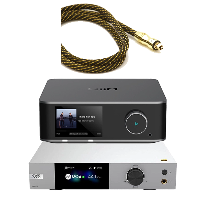 Wiim Ultra Streaming & Eversolo DAC-Z6 DAC + Free TCI Lora Optical Cable Bundle