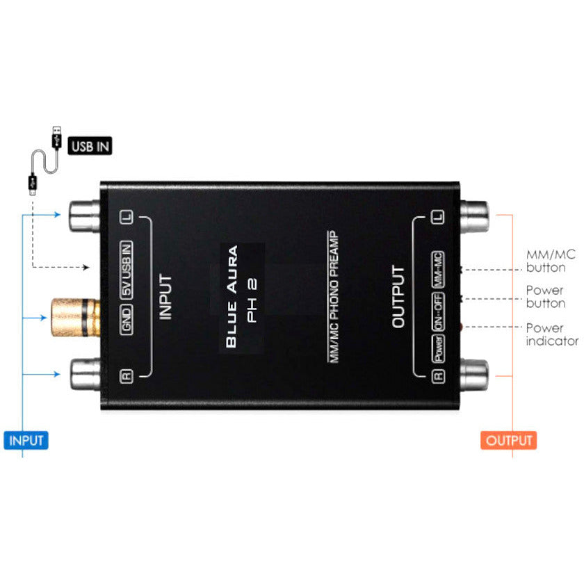 Blue Aura PH2 MM/MC Phonostage